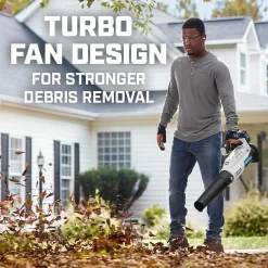 HART 20V Cordless Turbo Fan Leaf Blower (1) 4.0Ah Lithium-Ion Battery
