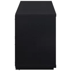 Beautiful Fluted TV Stand for TV’s up to 70” by Drew Barrymore, Rich Black Finish