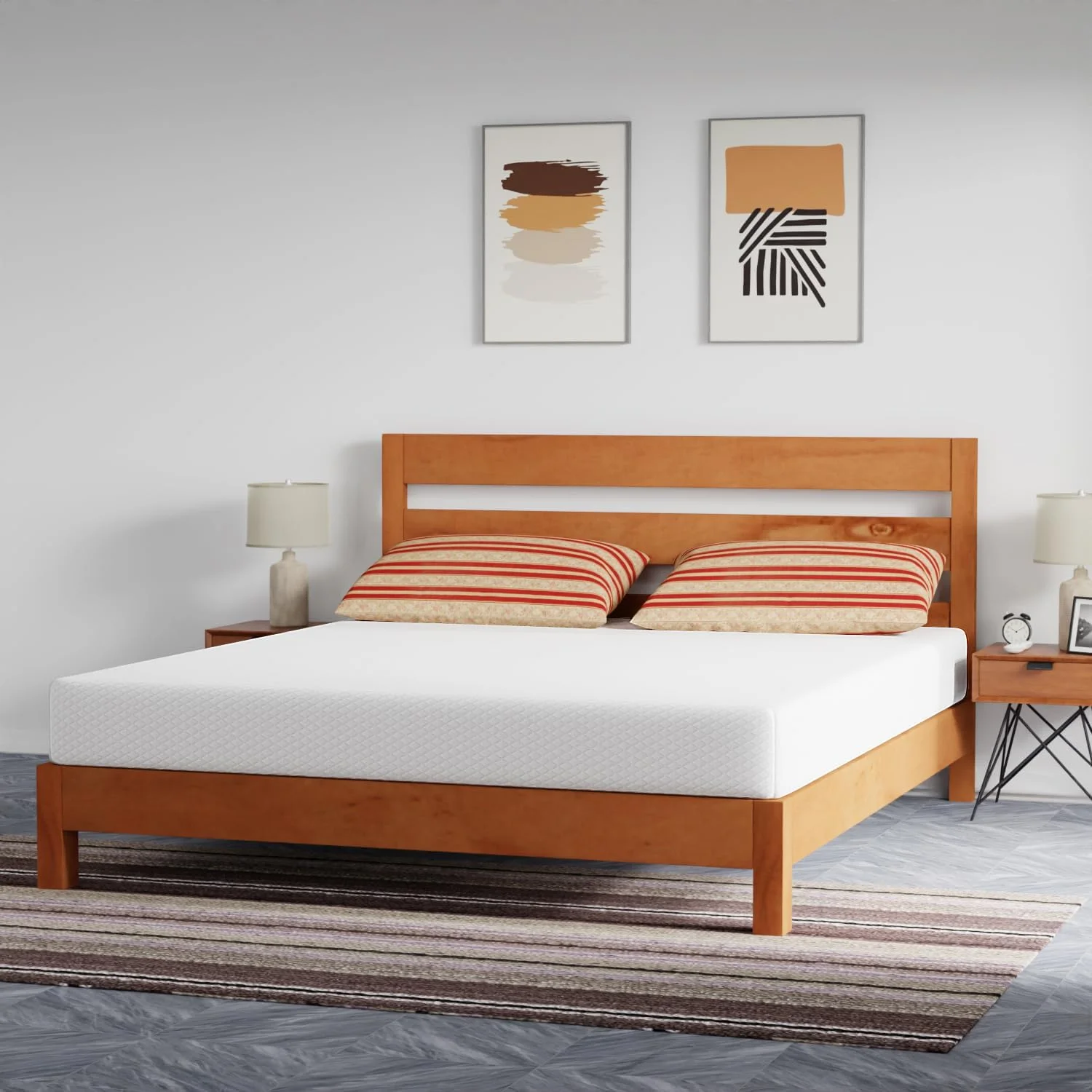 FDW 8 Inch Cool Touch Medium Firmness Memory Foam Mattress, California King