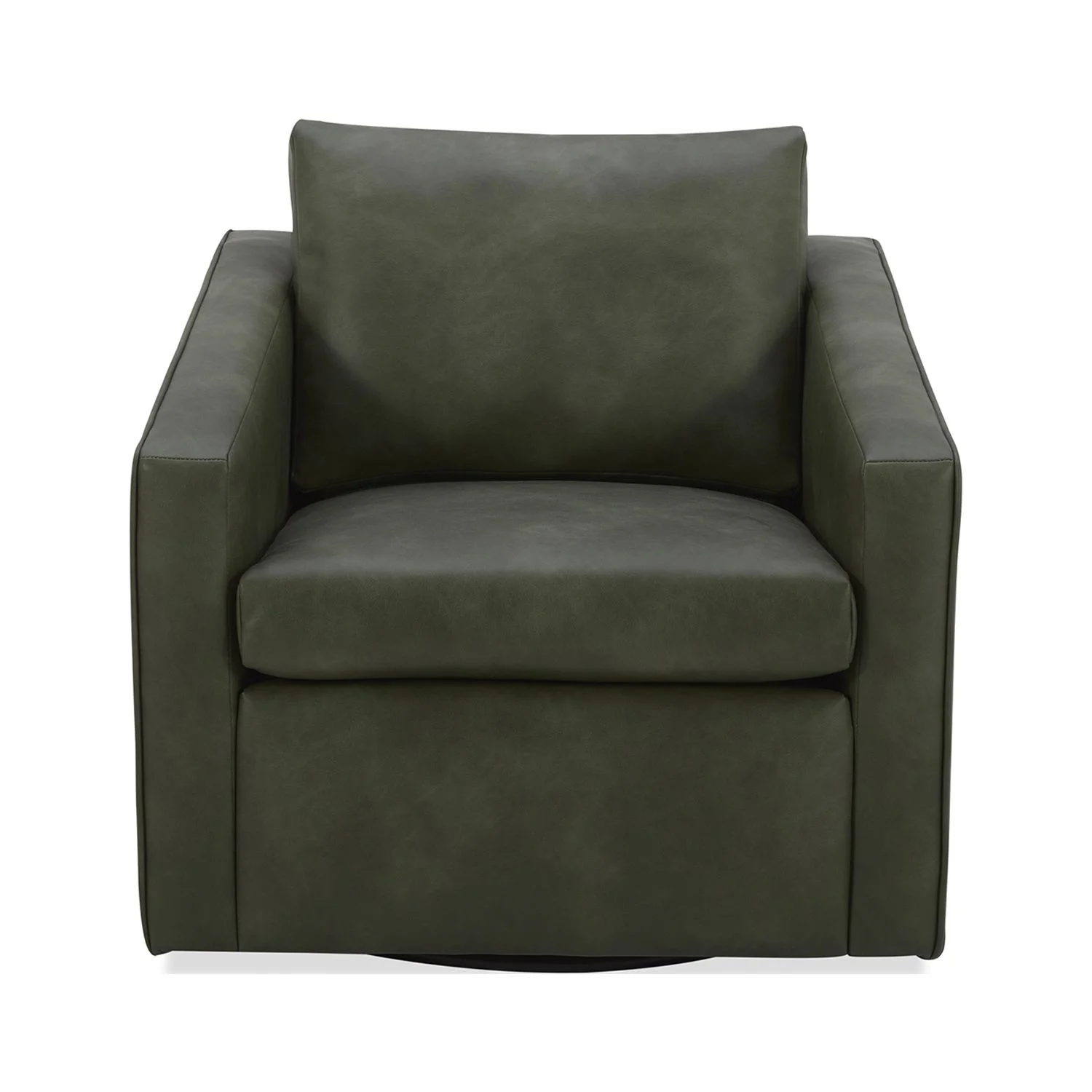 Better Homes & Gardens Steele Swivel Chair, Olive Faux Leather