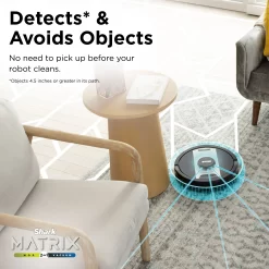 Shark Matrix 2-in-1 Robot Vacuum & Mop with No Spots Missed on Carpets & Hard Floors, Home Mapping, RV2400WD