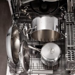 Tramontina Tri-Ply Clad Stainless Steel 9-Piece Cookware Set with Lids, NSF-Certified