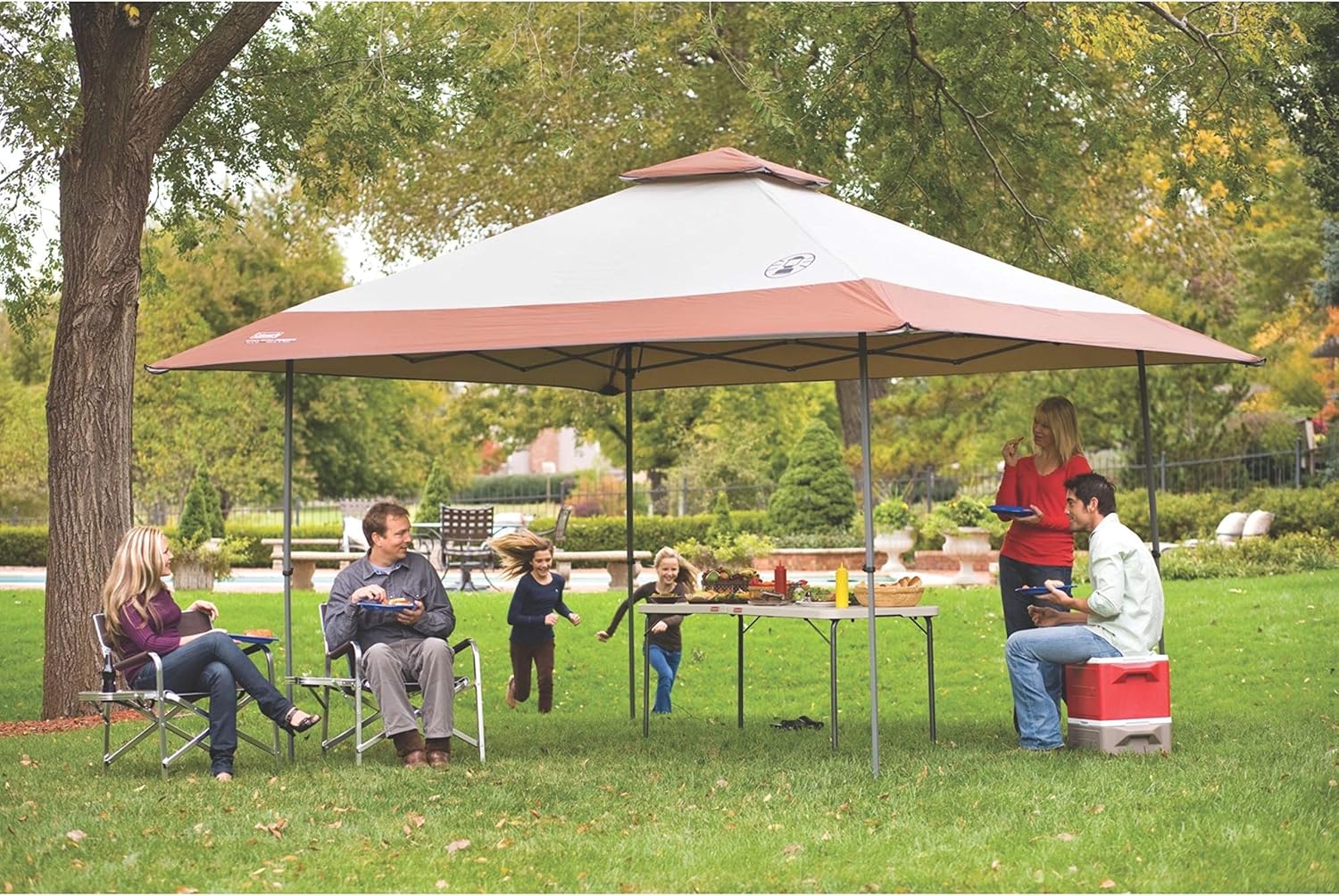 Coleman 13 x 13 Instant Canopy Sun Shelter, Khaki