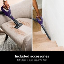 Shark ZD201 Lift-Away Upright Vacuum with Powerfins, Self-Cleaning Brushroll, Anti-Allergen Complete Seal Technology, Eggplant
