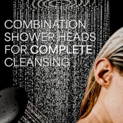 Veken 11.8 Inch High Pressure Rain Shower Head -Shower Heads with 5 Modes Handheld Spray Combo - Matte Black
