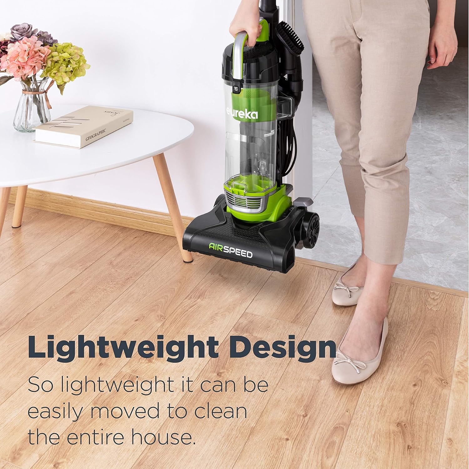 Eureka NEU10AE4 Powerful Bagless Upright Vacuum Cleaner Carpet and Floor, Green