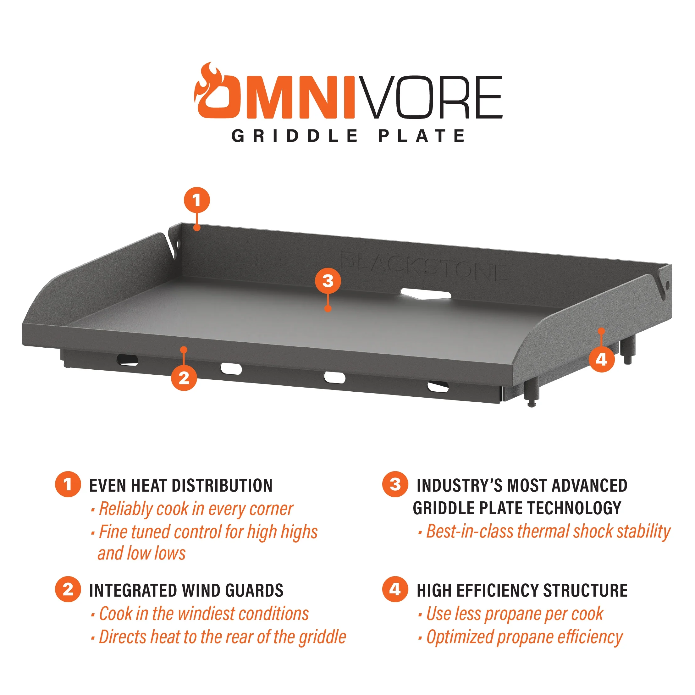 Blackstone On-the-Go 2-Burner 22” Propane Omnivore Griddle with Flexfold Legs