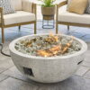 Better Homes & Gardens 36" Round 65,000 BTU Propane Faux Concrete Finish Fire Pit with Tank Hideaway