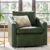 Better Homes & Gardens Steele Swivel Chair, Olive Faux Leather