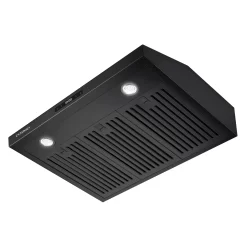 Cosmo 30 in. Haven Collection Ducted Under Cabinet Range Hood, Touch Controls, LED Lights, Permanent Filters in Matte Black