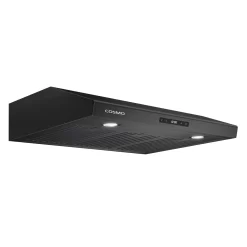 Cosmo 30 in. Haven Collection Ducted Under Cabinet Range Hood, Touch Controls, LED Lights, Permanent Filters in Matte Black