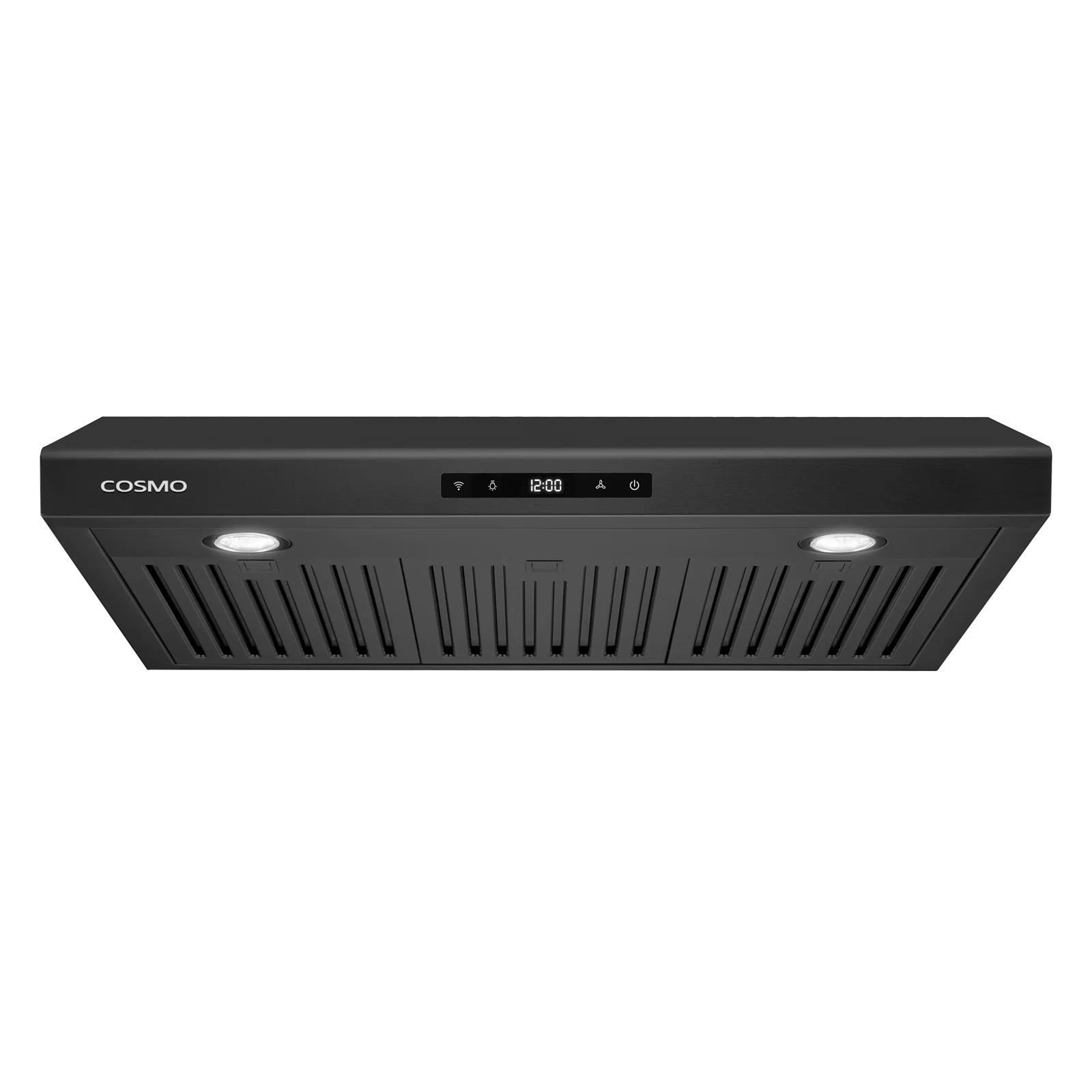 Cosmo 30 in. Haven Collection Ducted Under Cabinet Range Hood, Touch Controls, LED Lights, Permanent Filters in Matte Black