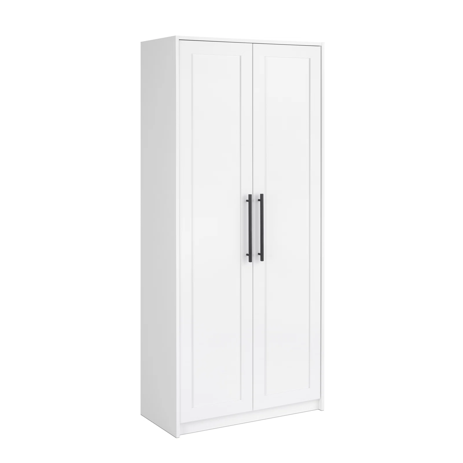 Prapac Elite Premium Home Storage Cabinet with Panel Doors 16" D x 32" W x 72" H, White