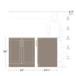 Prepac Elite White Storage Cabinet with Panel Doors 24.5