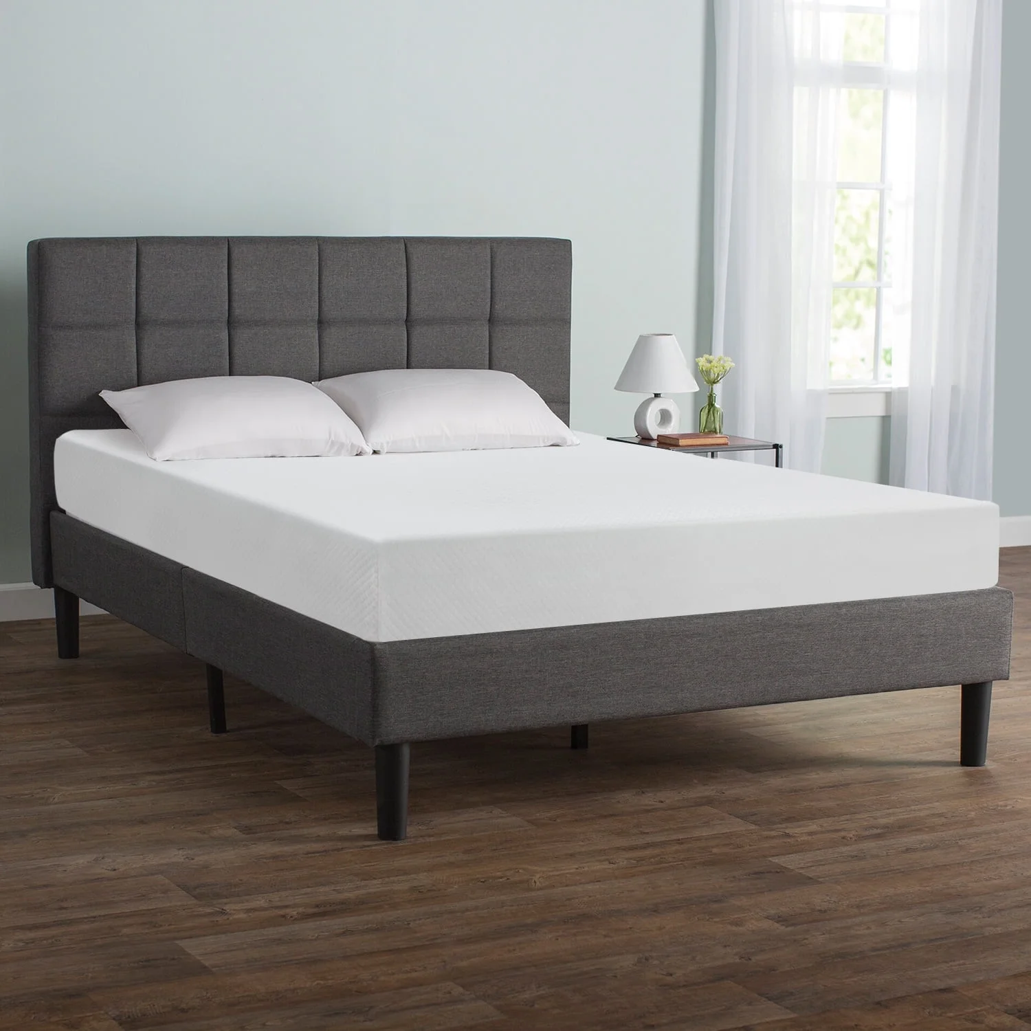 FDW 8 Inch King Gel Memory Foam Mattress Fiberglass Free/CertiPUR-US Certified/Bed-in-a-Box