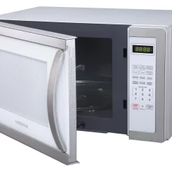 Farberware Classic Countertop Microwave Oven, 1.1 Cubic Feet cu. ft., 1000 watts, with Child Lock - White Platinum