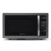 Farberware Classic Countertop Microwave Oven, 1.1 Cubic Feet cu. ft., 1000 watts, with Child Lock - Black Stainless Steel