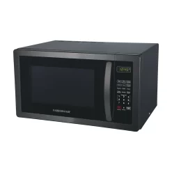 Farberware Classic Countertop Microwave Oven, 1.1 Cubic Feet cu. ft., 1000 watts, with Child Lock - Black Stainless Steel