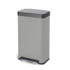 Home Zone Living 18.5 gal/70 Liter Kitchen Garbage Can Stainless Steel, Ocean Fog