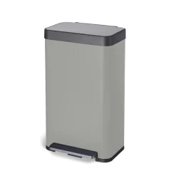 Home Zone Living 18.5 gal/70 Liter Kitchen Garbage Can Stainless Steel, Ocean Fog