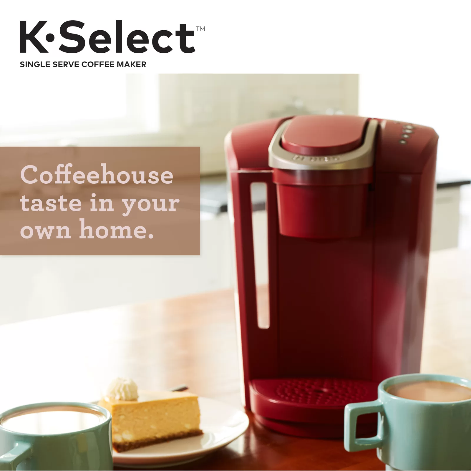 Keurig K-Select Single-Serve K-Cup Pod Coffee Maker - Red