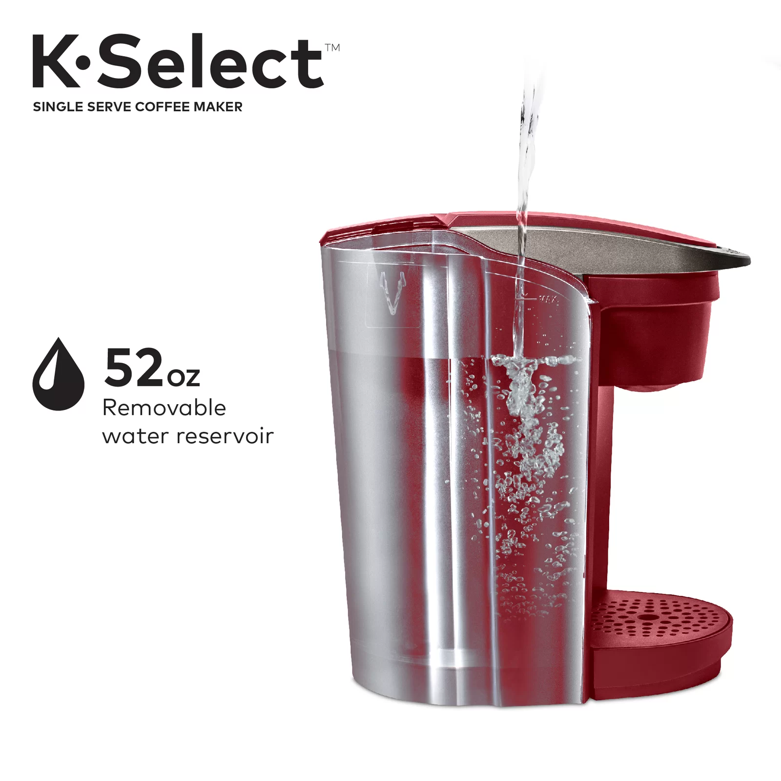 Keurig K-Select Single-Serve K-Cup Pod Coffee Maker - Red