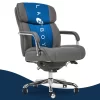 La-Z-Boy Sutherland Quilted Executive Office Chair with Padded Arms, Grey