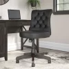Bush Furniture Leather Task Chair, Black