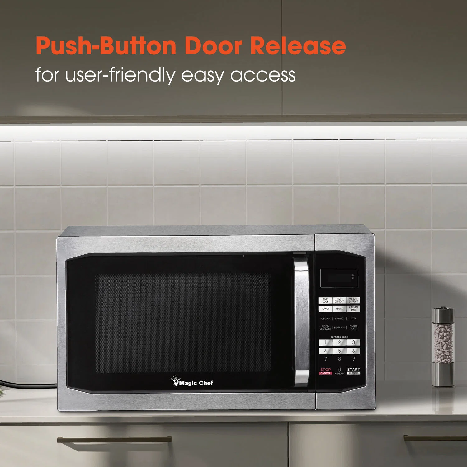 Magic Chef 1100 Watt 1.6 Cubic Feet Digital Microwave