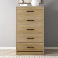 Mainstays Ardent 5 Drawer Dresser, Euro Oak