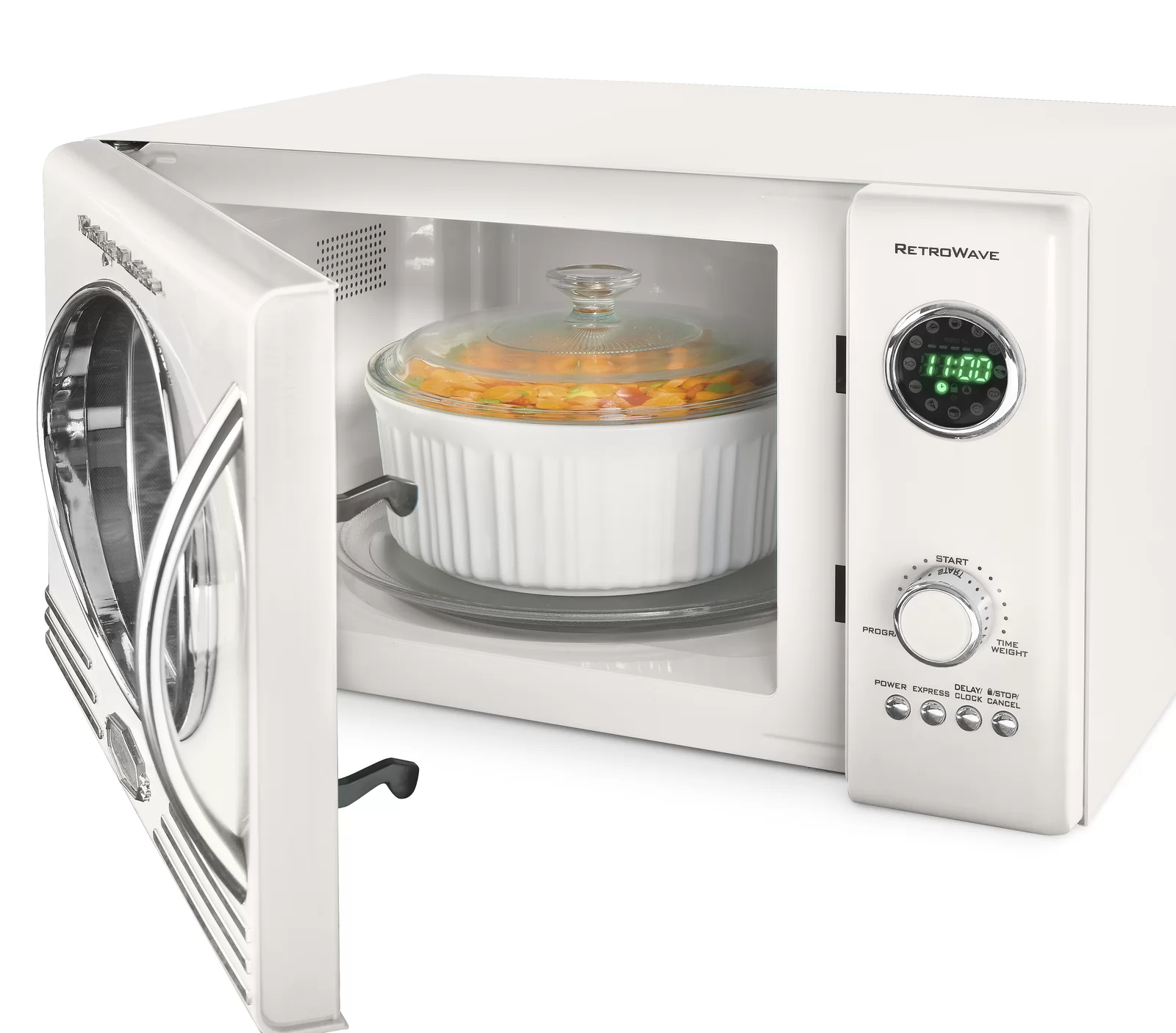 Nostalgia Retro 19" 0.9 cu ft. 800-Watt Countertop Microwave Oven