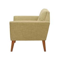 Mercury Row Petrin Wide Mid-Century Modern Lounge Chair, Pale Green