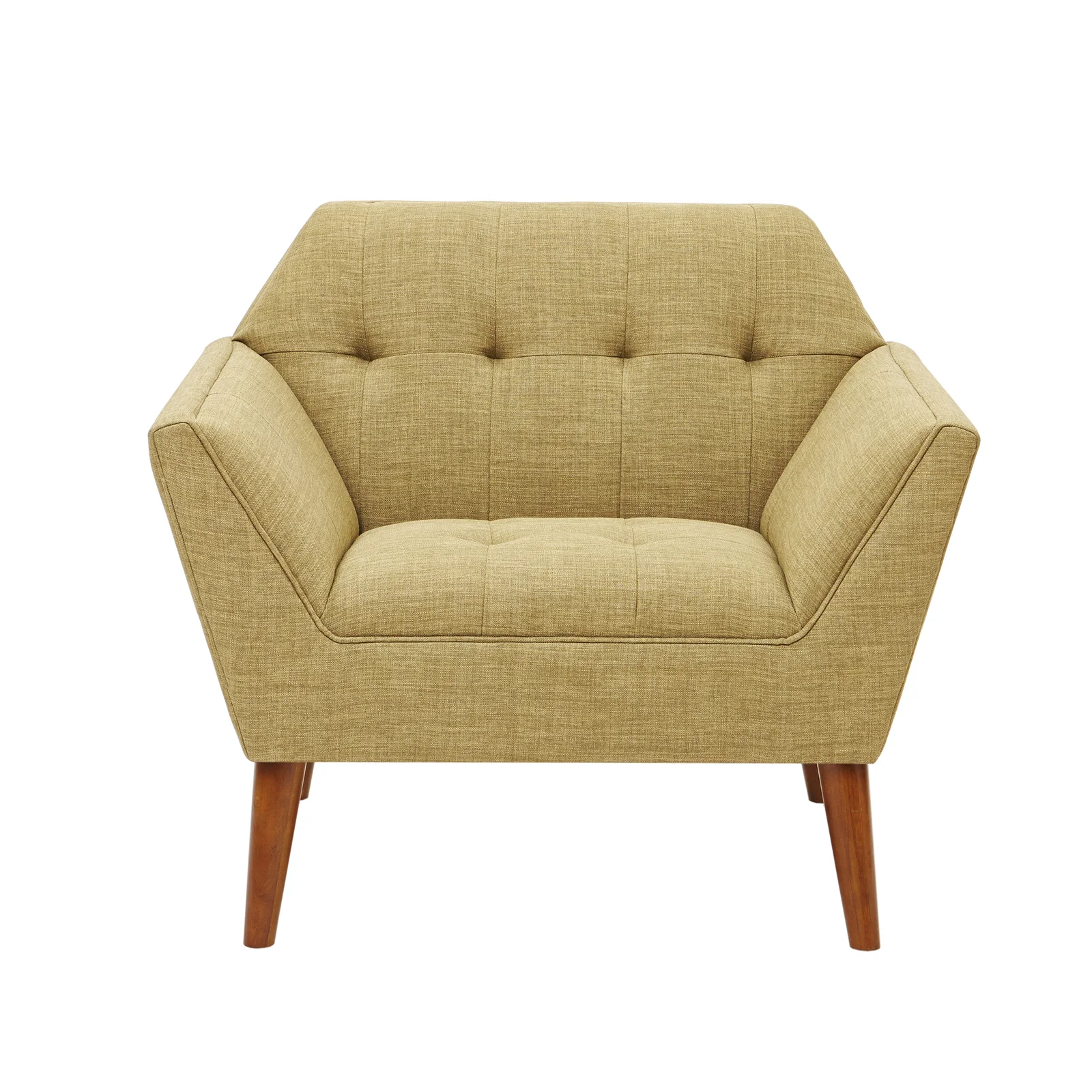 Mercury Row Petrin Wide Mid-Century Modern Lounge Chair, Pale Green