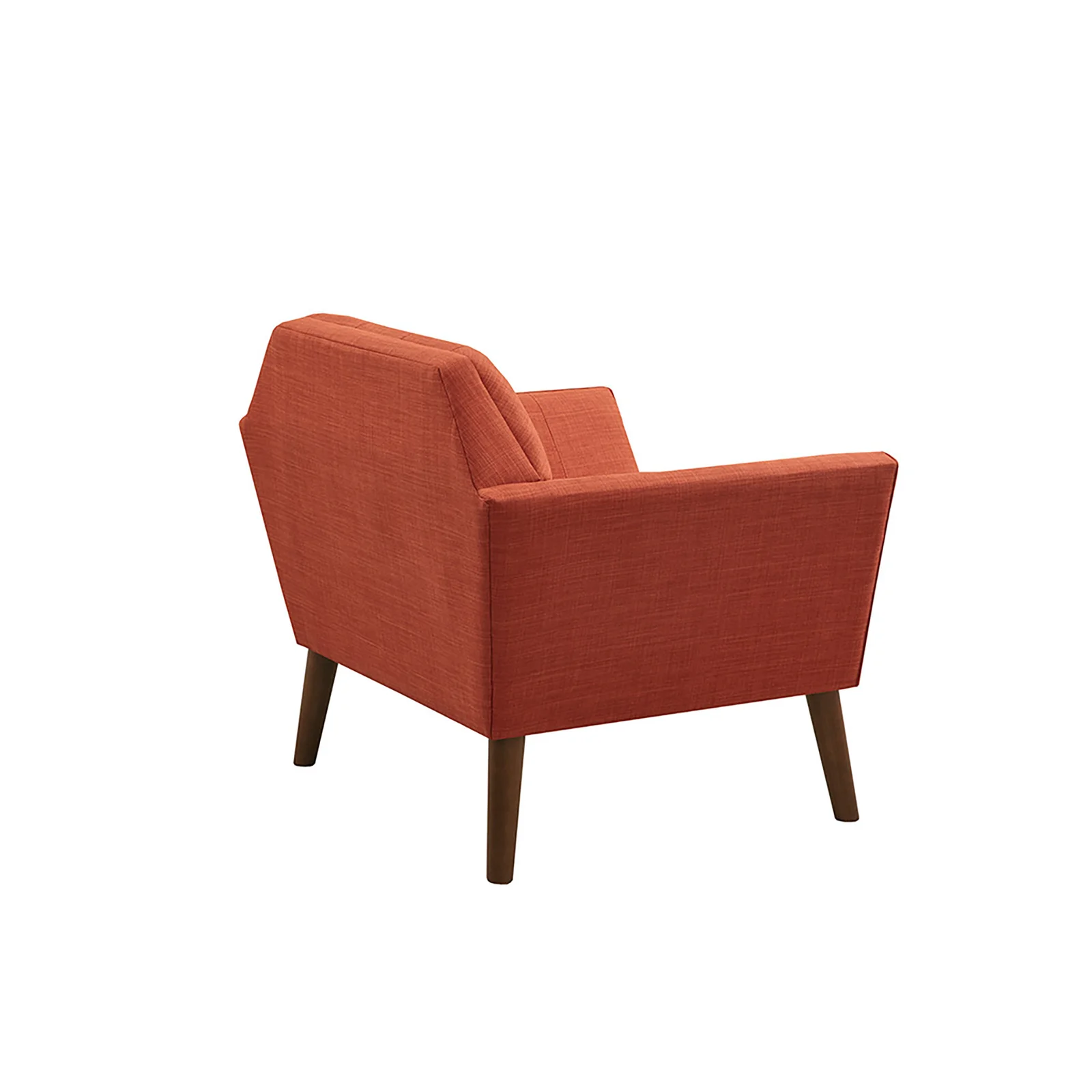 Mercury Row Petrin Wide Mid-Century Modern Lounge Chair, Spice