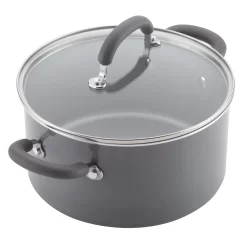 Rachael Ray Create Delicious Aluminum Nonstick Cookware Induction Cookware Set, 13-Piece, Gray Shimmer