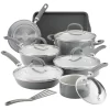 Rachael Ray Create Delicious Aluminum Nonstick Cookware Induction Cookware Set, 13-Piece, Gray Shimmer