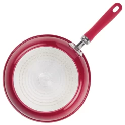 Rachael Ray Create Delicious Aluminum Nonstick Cookware Induction Cookware Set, 13-Piece, Red Shimmer