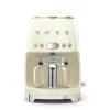SMEG 50's Retro Style 10-Cup Drip Coffee Machine with Filter, Cream