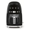 SMEG 50's Retro Style 10-Cup Drip Coffee Machine with Filter, Black