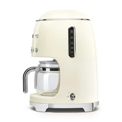 SMEG 50's Retro Style 10-Cup Drip Coffee Machine with Filter, Cream
