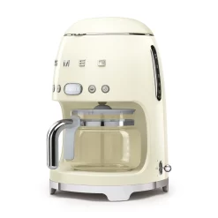 SMEG 50's Retro Style 10-Cup Drip Coffee Machine with Filter, Cream
