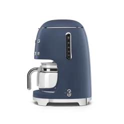 SMEG 50's Retro Style 10-Cup Drip Coffee Machine with Filter, Navy