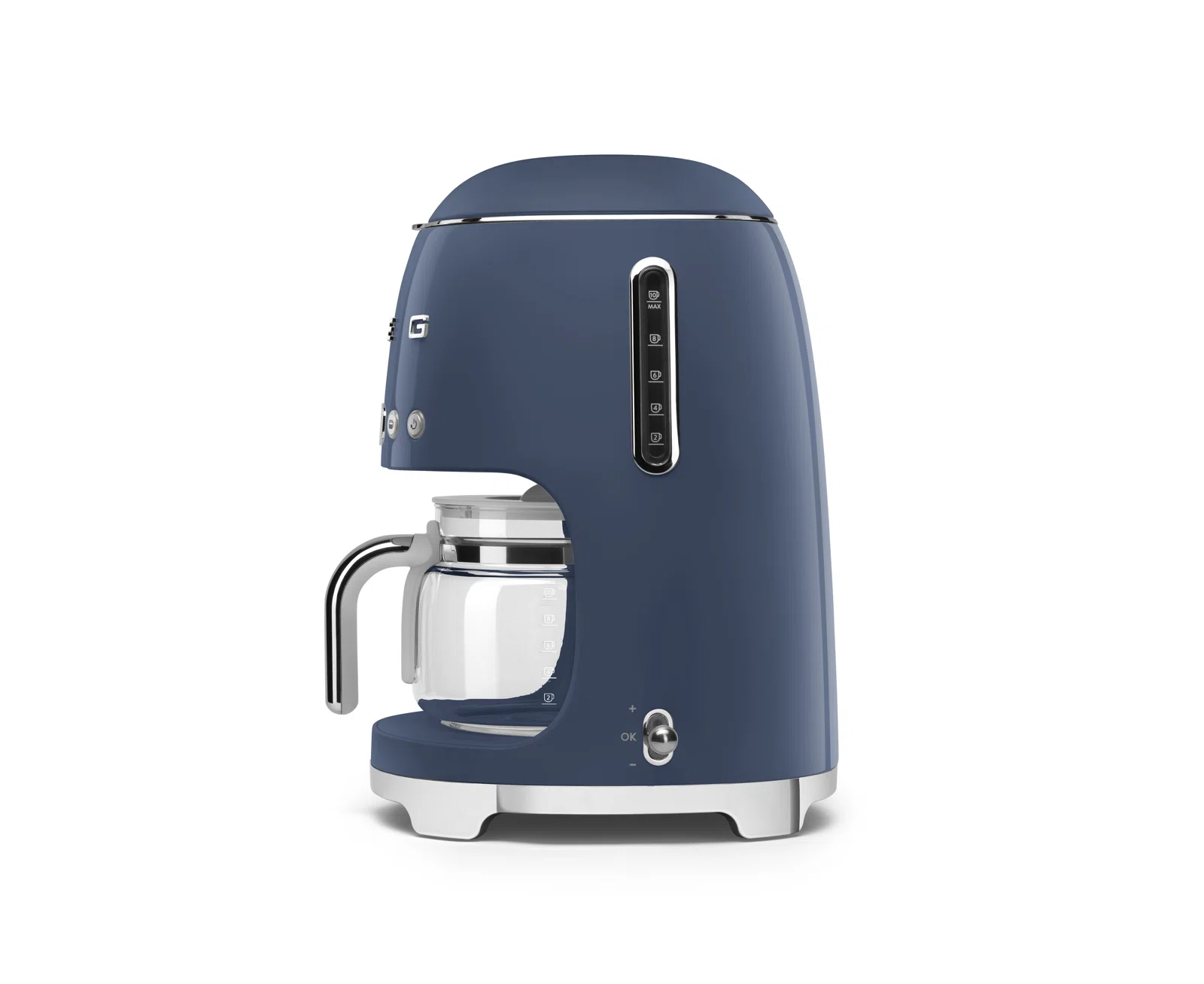 SMEG 50's Retro Style 10-Cup Drip Coffee Machine with Filter, Navy