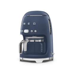 SMEG 50's Retro Style 10-Cup Drip Coffee Machine with Filter, Navy