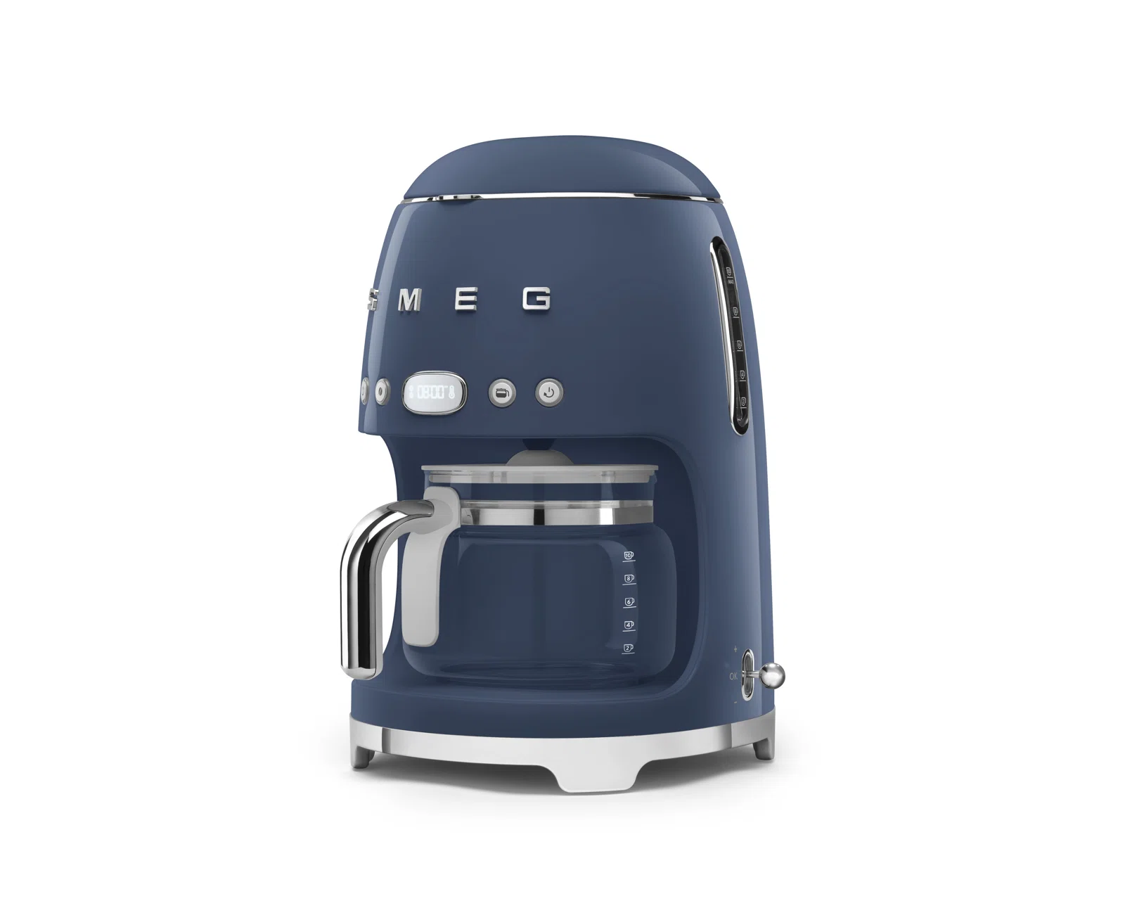 SMEG 50's Retro Style 10-Cup Drip Coffee Machine with Filter, Navy