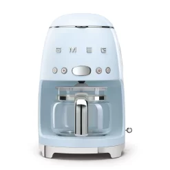 SMEG 50's Retro Style 10-Cup Drip Coffee Machine with Filter, Pastel Blue