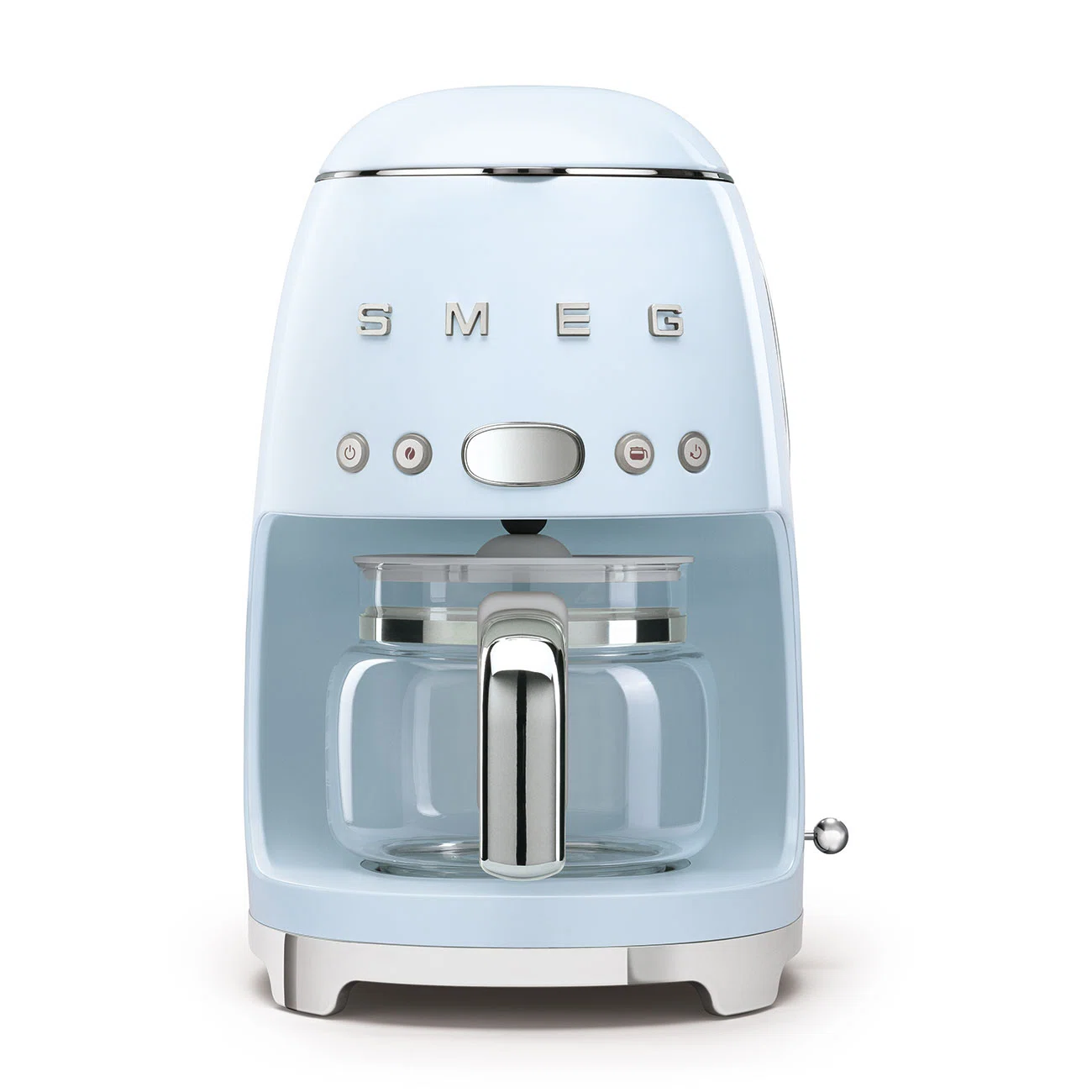 SMEG 50's Retro Style 10-Cup Drip Coffee Machine with Filter, Pastel Blue