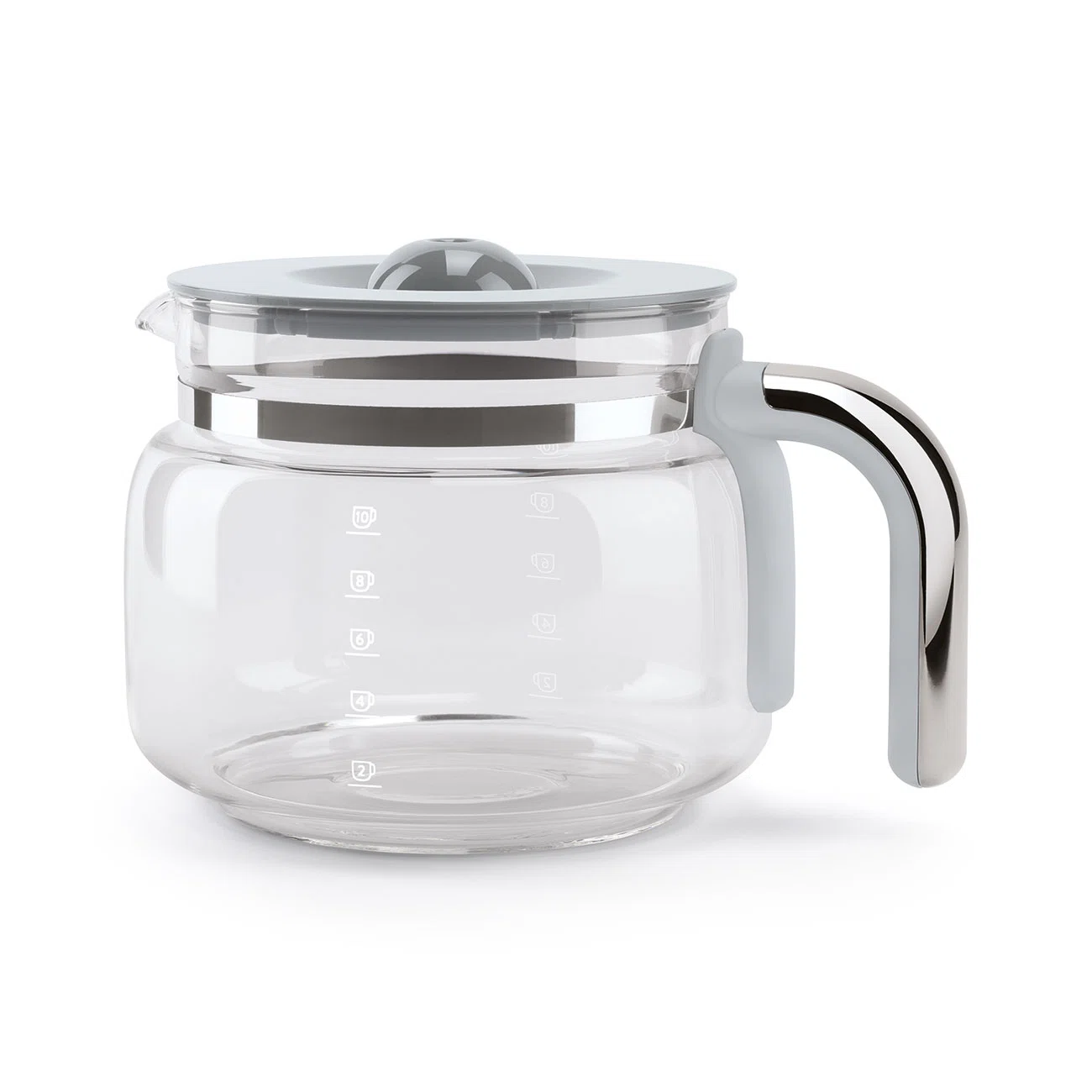 SMEG 50's Retro Style 10-Cup Drip Coffee Machine with Filter, Pastel Blue