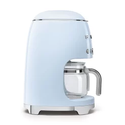 SMEG 50's Retro Style 10-Cup Drip Coffee Machine with Filter, Pastel Blue