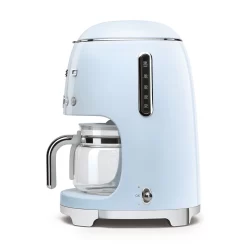 SMEG 50's Retro Style 10-Cup Drip Coffee Machine with Filter, Pastel Blue